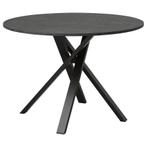 Ronde eettafel, marmerlook (zwart). Ikea Mariedamm, Huis en Inrichting, Ophalen, Rond, Zo goed als nieuw, 100 tot 150 cm