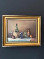 Stilleven met wijn en fruit schilder Nic Jonk, Antiek en Kunst, Ophalen of Verzenden
