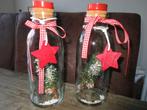 2 flesjes met erin een kersttakje, Diversen, Ophalen of Verzenden, Zo goed als nieuw