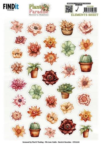 Berrie's Beauties CD12339 Plant Paradise Small Elements 3D k beschikbaar voor biedingen