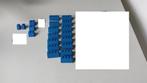 Diverse maten blauwe dakpannen van Lego.  Zie foto's., Ophalen of Verzenden, Gebruikt, Losse stenen, Lego