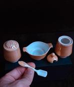 Victoria Czechoslovakia set zout-Len peper-mosterdschotel, Antiek en Kunst, Antiek | Porselein, Ophalen of Verzenden