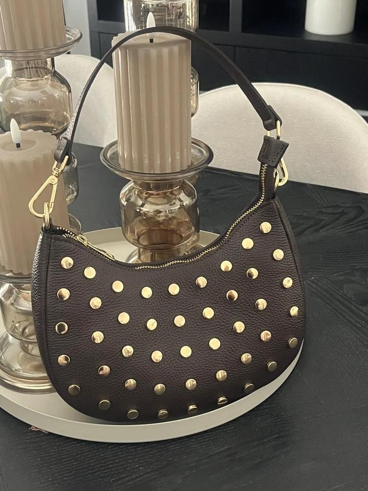 Leren tas met Verstelbaar Hengsel | Bruin, Sieraden, Tassen en Uiterlijk, Tassen | Damestassen, Nieuw, Schoudertasje, Bruin, Ophalen of Verzenden