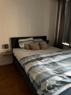 Boxspring Bed Briljant Blauw 160x200cm, Ophalen, Gebruikt, Blauw, Tweepersoons