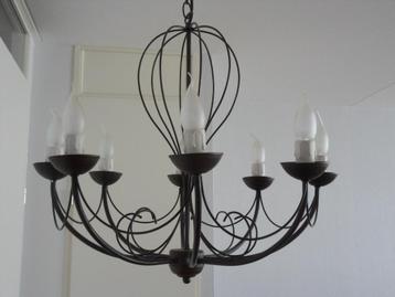 Unieke 8-armige kroonluchter (dimbaar) beschikbaar voor biedingen
