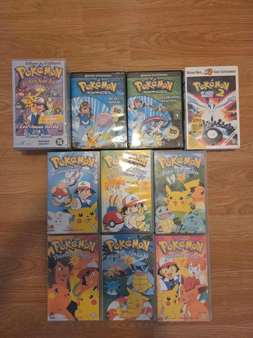 11x Pokémon VHS en DVD (Pokemon) videoband, Cd's en Dvd's, VHS | Kinderen en Jeugd, Gebruikt, Tekenfilms en Animatie, Alle leeftijden