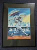 Poster van honkballer in actie!, Sport en Fitness, Honkbal en Softbal, Ophalen, Gebruikt, Honkbal, Overige typen