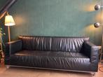 Pastoe Roots Hannes Wettstein 3-zits sofa/bank zwart leer, Huis en Inrichting, Ophalen, Gebruikt, Modern Design, Driepersoons