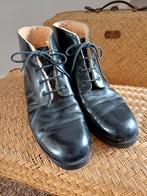 Vintage leren boots maat 47, Kleding | Heren, Schoenen, Ophalen of Verzenden, Gedragen, Zwart, Boots