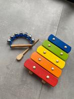 Houten Xylofoon & Rammelaar - Weinig gebruikt!, Ophalen of Verzenden, Zo goed als nieuw, Rammelaar, Met geluid