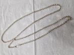 Verzilverde ketting jasseron 75cm, Ophalen of Verzenden, Zo goed als nieuw, Zilver, Zilver