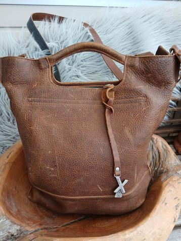 Xworks leren hand/ schoudertas  beschikbaar voor biedingen