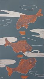 Jeanne Bieruma Oosting - gesigneerde linosnede, Ophalen of Verzenden