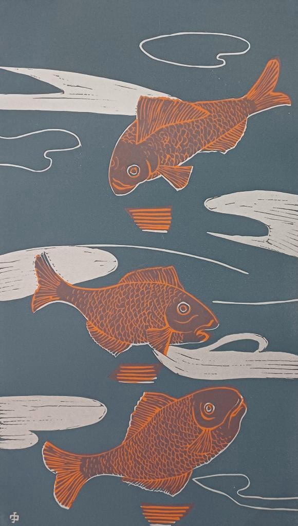 Jeanne Bieruma Oosting - gesigneerde linosnede, Antiek en Kunst, Kunst | Litho's en Zeefdrukken, Ophalen of Verzenden