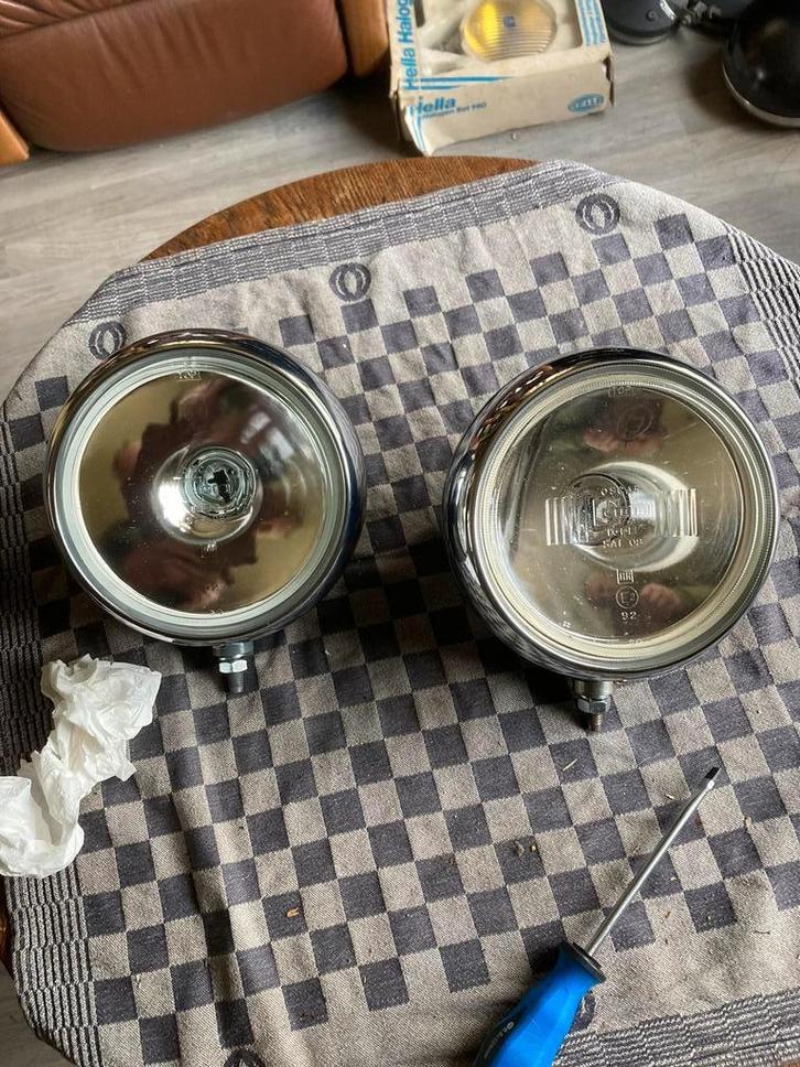 Oldtimer 2 Cibie Verstralers type Oscar 18 cm, Auto-onderdelen, Verlichting, Gebruikt, Ophalen of Verzenden