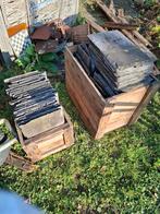 Traditioneel Leisteen dakpan, Doe-het-zelf en Verbouw, Ophalen, Steen of Klei, Blauw, Dakpannen