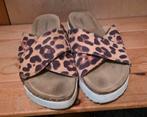 Slippers met luipaardprint - Maat 37, Kleding | Dames, Schoenen, Ophalen