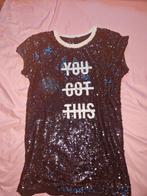 Pailetten Jurk - Maat S, Zwart, Ophalen of Verzenden, Zo goed als nieuw, Coolcat