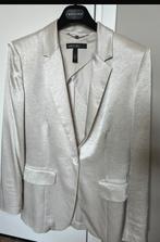 Marc Cain glans blazer nr 4 creme zilver, Kleding | Dames, Jasjes, Kostuums en Pakken, Marc Cain, Overige kleuren, Maat 42/44 (L)