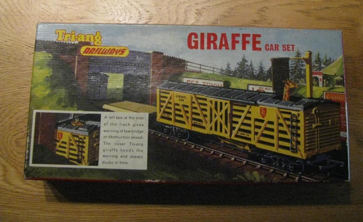 Trein HO. Giraffe car set in doos. Merk : Tri-ang. Railways, Hobby en Vrije tijd, Modeltreinen | H0, Gebruikt, Wagon, Gelijkstroom