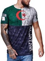 SALES! Al Jazair - Al Jazeera vlag print t-shirt maat M, Ophalen of Verzenden, Nieuw, Maat 48/50 (M), Overige kleuren