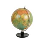 Vintage Wereldbol Eiken Basis Staatkundige Globe Jaren 70, Huis en Inrichting, Woonaccessoires | Wereldbollen, Ophalen of Verzenden