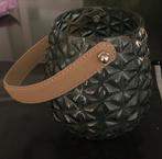 Sfeervolle Windlicht met Leren Handvat, Ophalen of Verzenden, Zo goed als nieuw, Overige kleuren