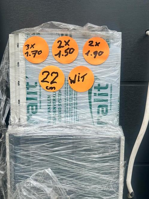 Keralite Sponningdeel 190 & 143mm WIT RAL 9016 en Profielen, Doe-het-zelf en Verbouw, Platen en Panelen, Nieuw, Overige materialen