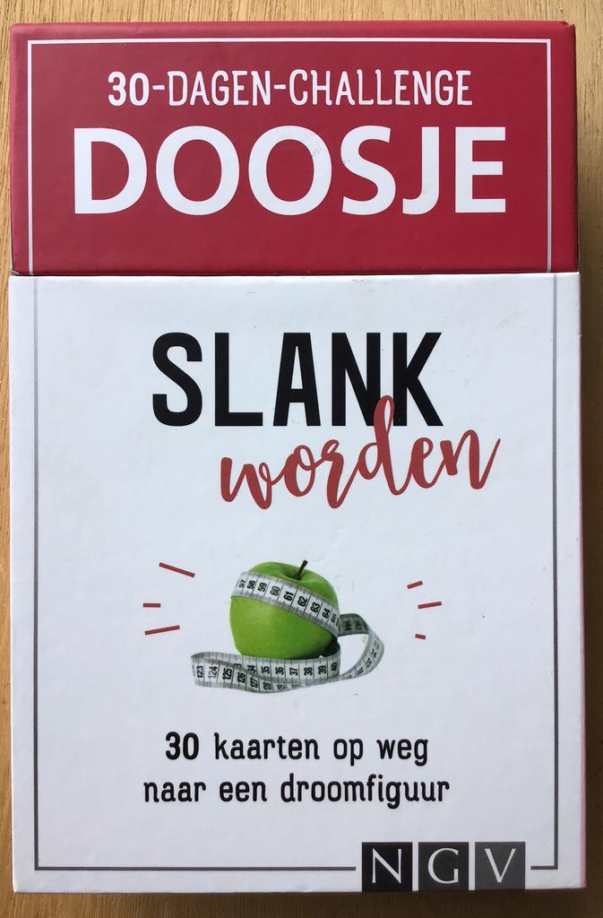 30-dagen-challenge doosje Slank worden - ZGAN, Boeken, Gezondheid, Dieet en Voeding, Zo goed als nieuw, Dieet en Voeding, Ophalen of Verzenden