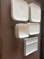Wit Aardewerk Servies - Borden, Kommen, Schalen, Ophalen, Zo goed als nieuw, Bord(en), Effen