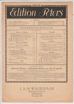 catalogus Edition Peters Leipzig 1938/39, Ophalen of Verzenden, Zo goed als nieuw, Catalogus