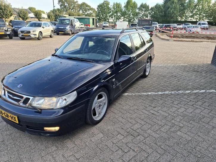 Saab 9-5 2.3 Turbo Aero Estate 2001 Blauw, Auto's, Saab, Particulier, Saab 9-5, ABS, Airbags, Airconditioning, Boordcomputer, Centrale vergrendeling