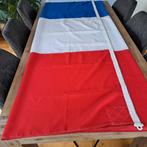 Nederland groote Vlag + groote Oranje Wimpel + stokje ., Diversen, Vlaggen en Wimpels, Ophalen, Gebruikt