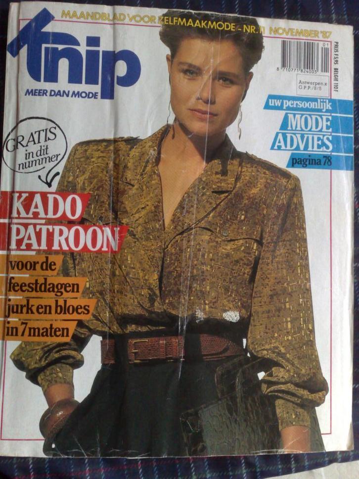 Knipmode zelfmaakmode november nr. 11 / 1987, Hobby en Vrije tijd, Kledingpatronen, Gebruikt, Vrouw, Knipmode, Verzenden