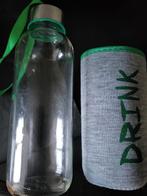 Glazen drinkfles, Ophalen of Verzenden, Zo goed als nieuw