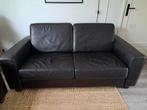 Nette donkerbruine banken, Huis en Inrichting, Banken | Bankstellen, Ophalen, Gebruikt, 75 tot 100 cm, Driepersoons