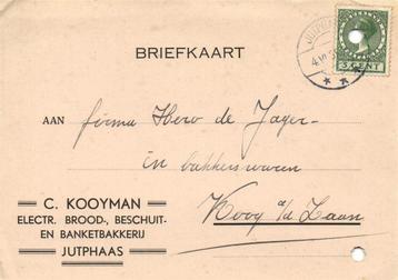 C. Kooyman, Jutphaas - 06.1935 - briefkaart beschikbaar voor biedingen