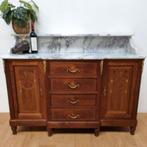 Vintage antieke commode dressoir ladekast met marmer blad 01, Huis en Inrichting, Valkenswaard, Gebruikt, Info@flashbackfurniture.nl