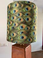 Prachtige QAZQA velvet lampenkap *evt incl leren voet*, 25 tot 50 cm, Rond, Ophalen of Verzenden, Zo goed als nieuw