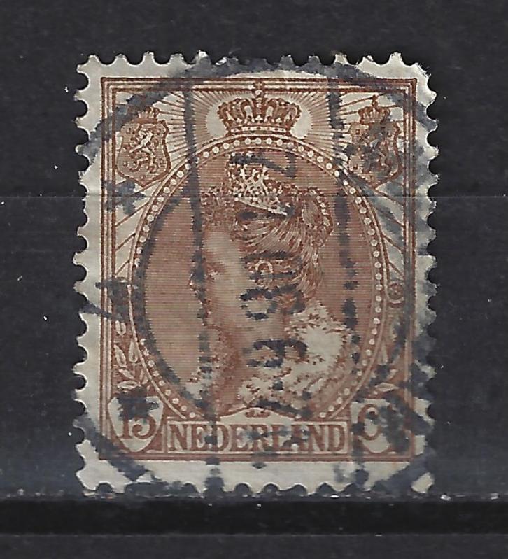 Nederland 64 gebruikt Wilhelmina 1899 ; Nederland 10% CW, Postzegels en Munten, Postzegels | Nederland, Verzenden