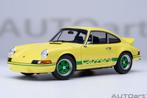 1:18 Porsche 911 Carrera RS geel-groen 1973 Autoart 78033, Hobby en Vrije tijd, Modelauto's | 1:18, Auto, Autoart, Nieuw, Ophalen of Verzenden