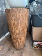 Cemani wood vase, Tuin en Terras, Ophalen, Rond, Zo goed als nieuw, Binnen