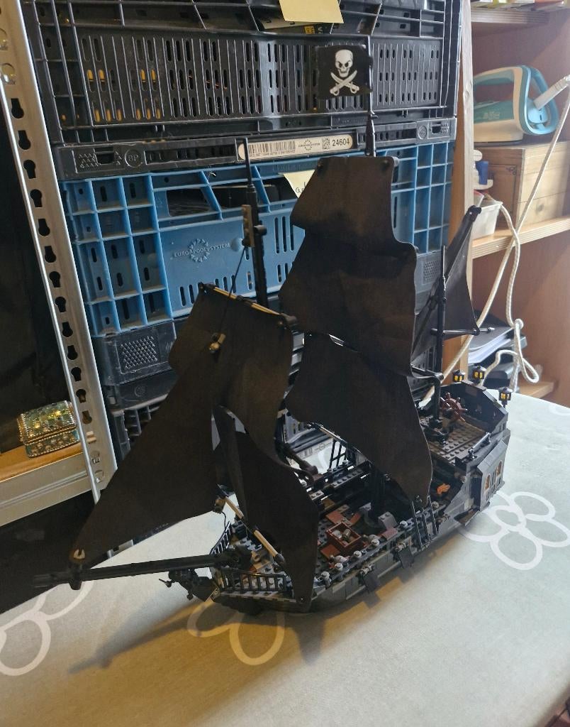 Lego Black Pearl potc met minifiguren, Kinderen en Baby's, Speelgoed | Duplo en Lego, Verzenden, Gebruikt, Complete set, Lego