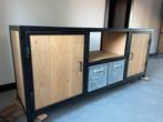 TV meubel kast industrieel, Ophalen, 150 tot 200 cm, Zo goed als nieuw, Minder dan 100 cm
