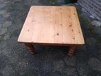 Geloogd grenen salon tafel ., 50 tot 100 cm, Vierkant, Zo goed als nieuw, Minder dan 50 cm