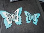 2 muur vlinders, Tuin en Terras, Tuinwanddecoratie, Gebruikt, Ophalen of Verzenden