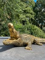 Krokodil  goud beeld vijver zwembad jacuzzi tuin terras, Ophalen, Nieuw, Kunststof