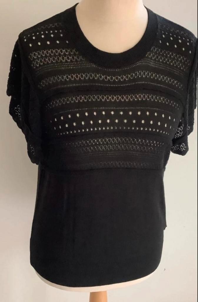 Labeldot top maat 42 kleur zwart, Kleding | Dames, Tops, Nieuw, Maat 42/44 (L), Zwart, Korte mouw, Ophalen of Verzenden