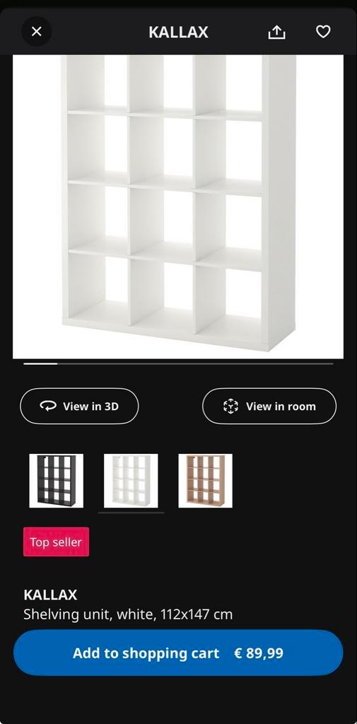 IKEA Kallax Kast - 112x147cm - Zo goed als nieuw!, Huis en Inrichting, Kasten | Boekenkasten, Zo goed als nieuw, 100 tot 150 cm