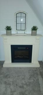 Schouw met electriche sierhaard, Ophalen, Vrijstaande haard, Elektrische haard